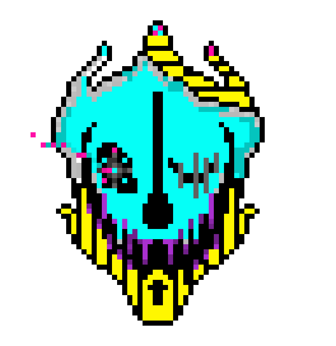 [dab362] Ninja!fell Gaster Blaster redo for jevil by MARCUS!