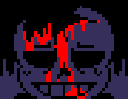 [7ce906] Wrong place... *(Demented walks into the wall, vanishing.) -HorrorTale Sans