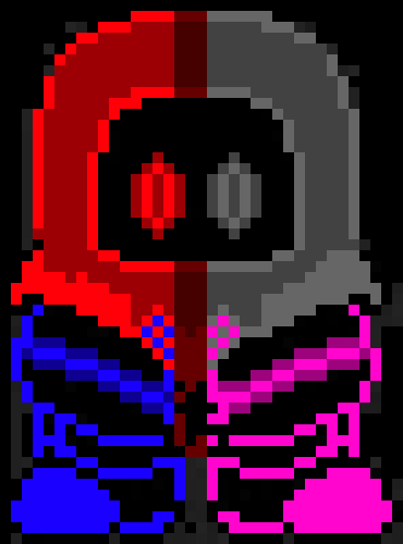 [b7db12] *tps around, looking for the figure* he looked liked Xgaster, yet horrorish