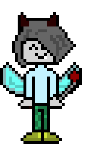 [be754c] blank person with a ponitail template