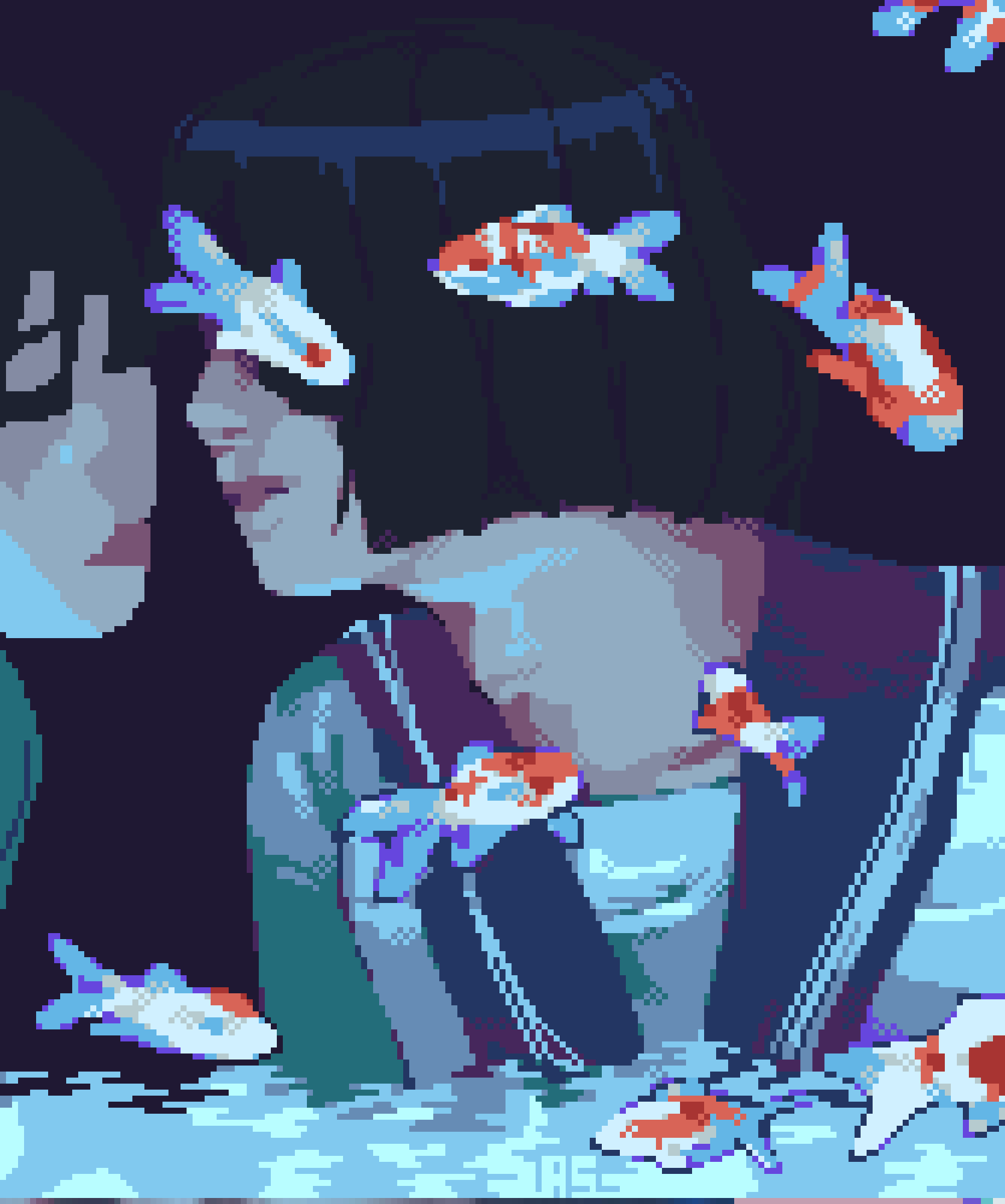 ok ignore the propotion thing rn how am i gonna render this hair man
