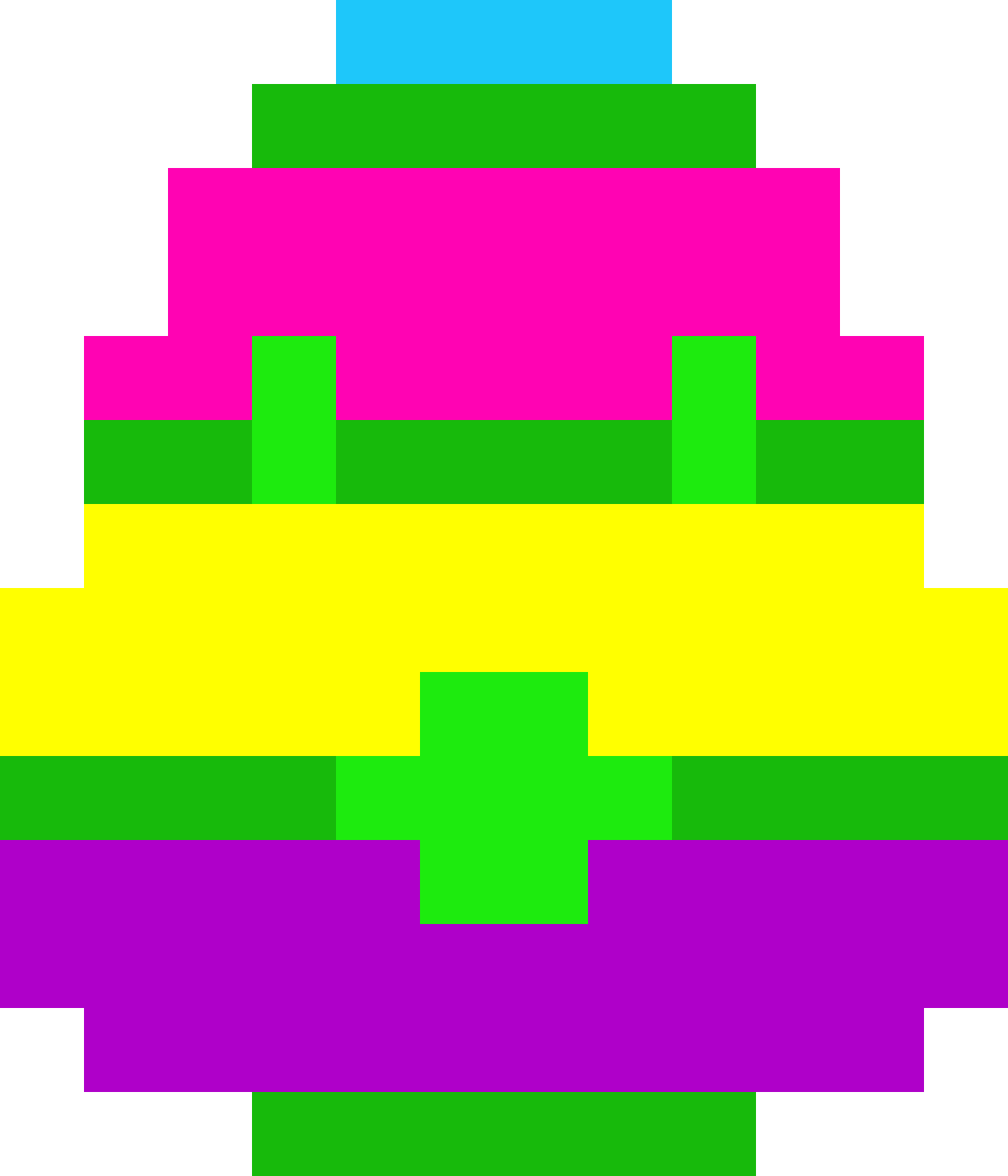 [c23301] Pixel Painted Egg