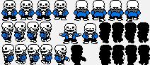 [7cd56a] UnderTale - Sans sprite sheet(isaac)