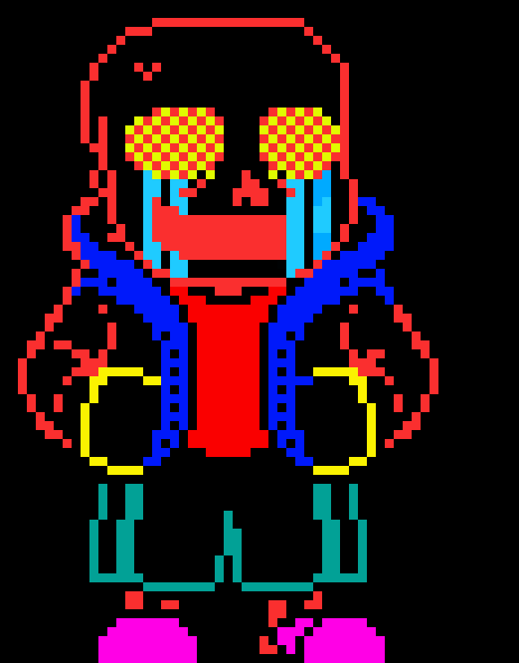 GO TO HELL *summons millions of blasters and fires them all at chara*