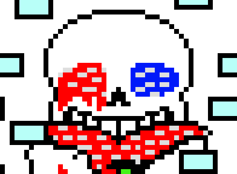 [53a360] walks to error sans then looks at him *