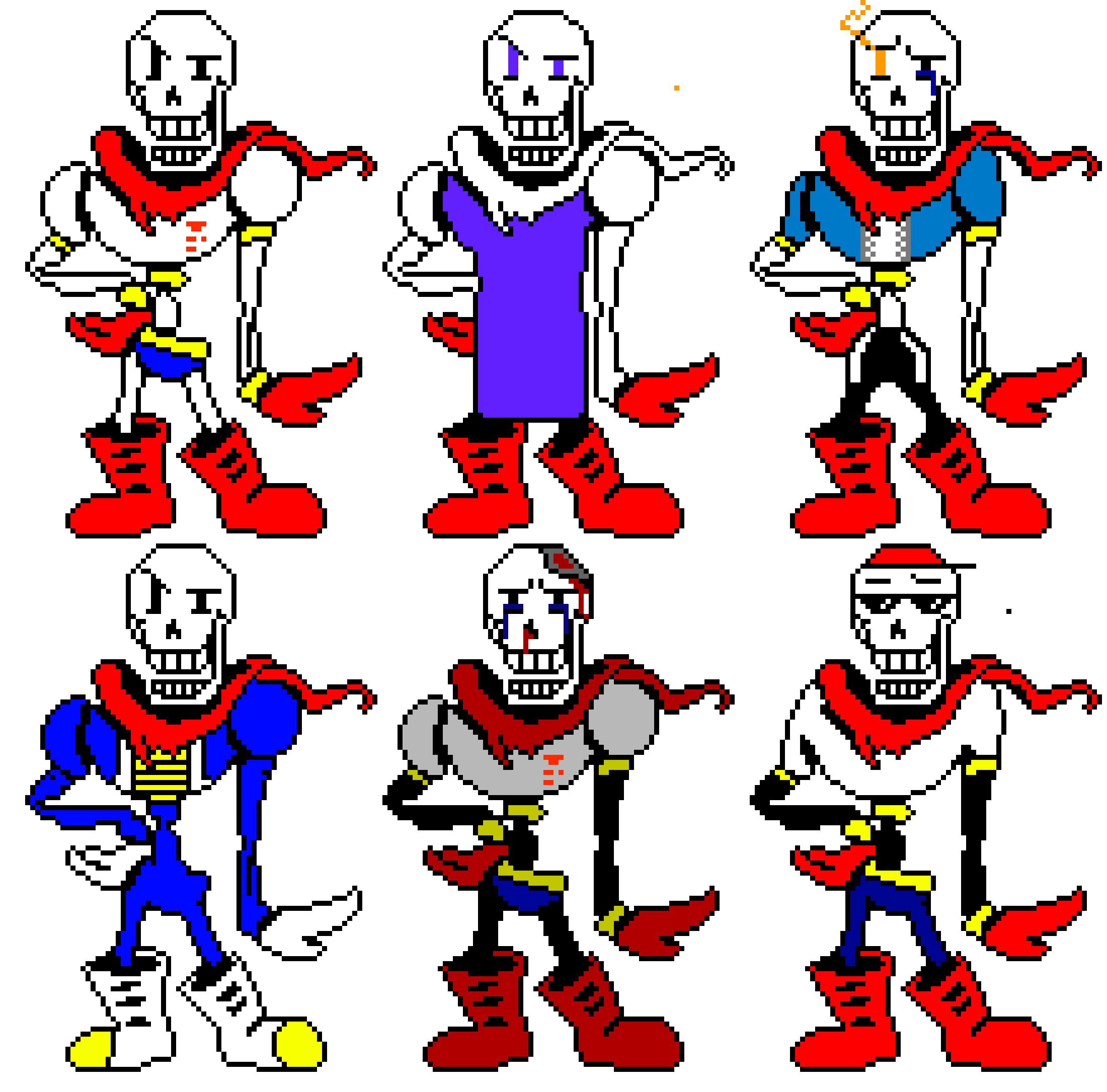 Papyrus Battle Sprites