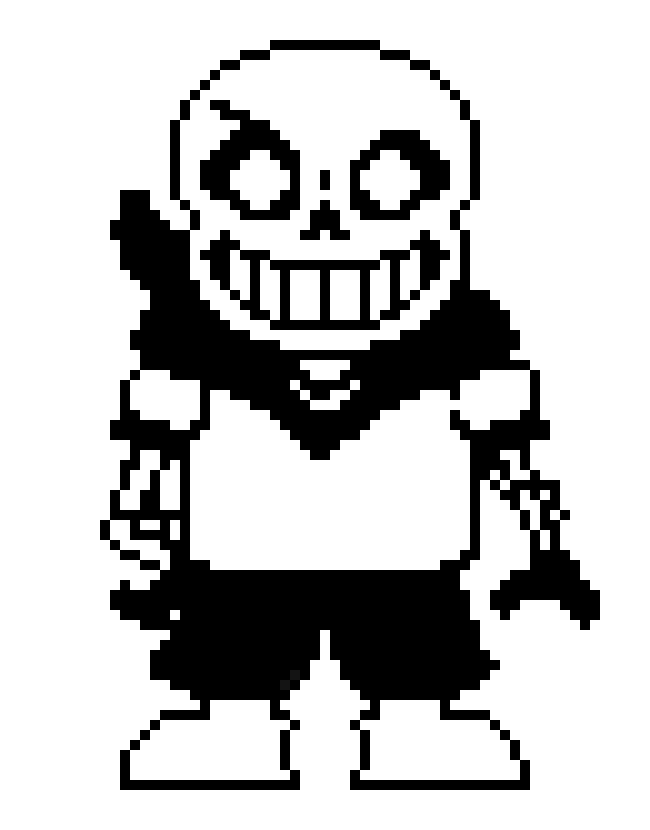 [88973b] underswap sans black and white