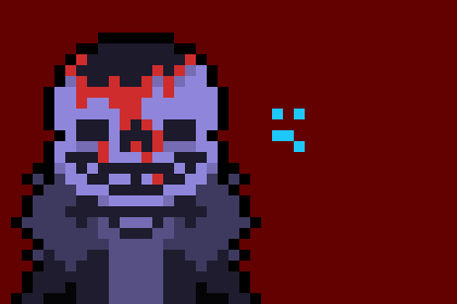 [401102] ((repost))((could you maybe add me breaking a hile through the wall instead?((by that i mean im outisde and theres a hole in the wall and i have a chaos buster with th top of a gaster blaster please?)) also sorry if the chaos blaster will be to hard to draw im fine with it.just a request.-rainbowfox2011