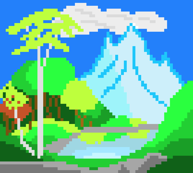 Bob Ross's Art In Pixels