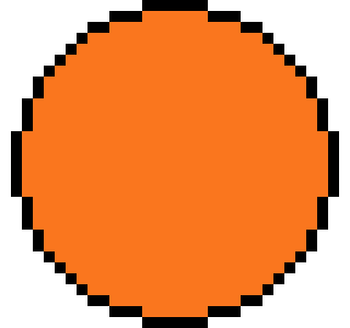 [9664c4] Pixel Art Circle 1