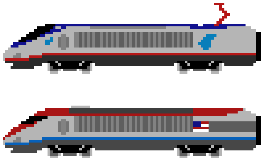 [9664c4] Acela Express Power Car and Bombardier JetTrain (V2)