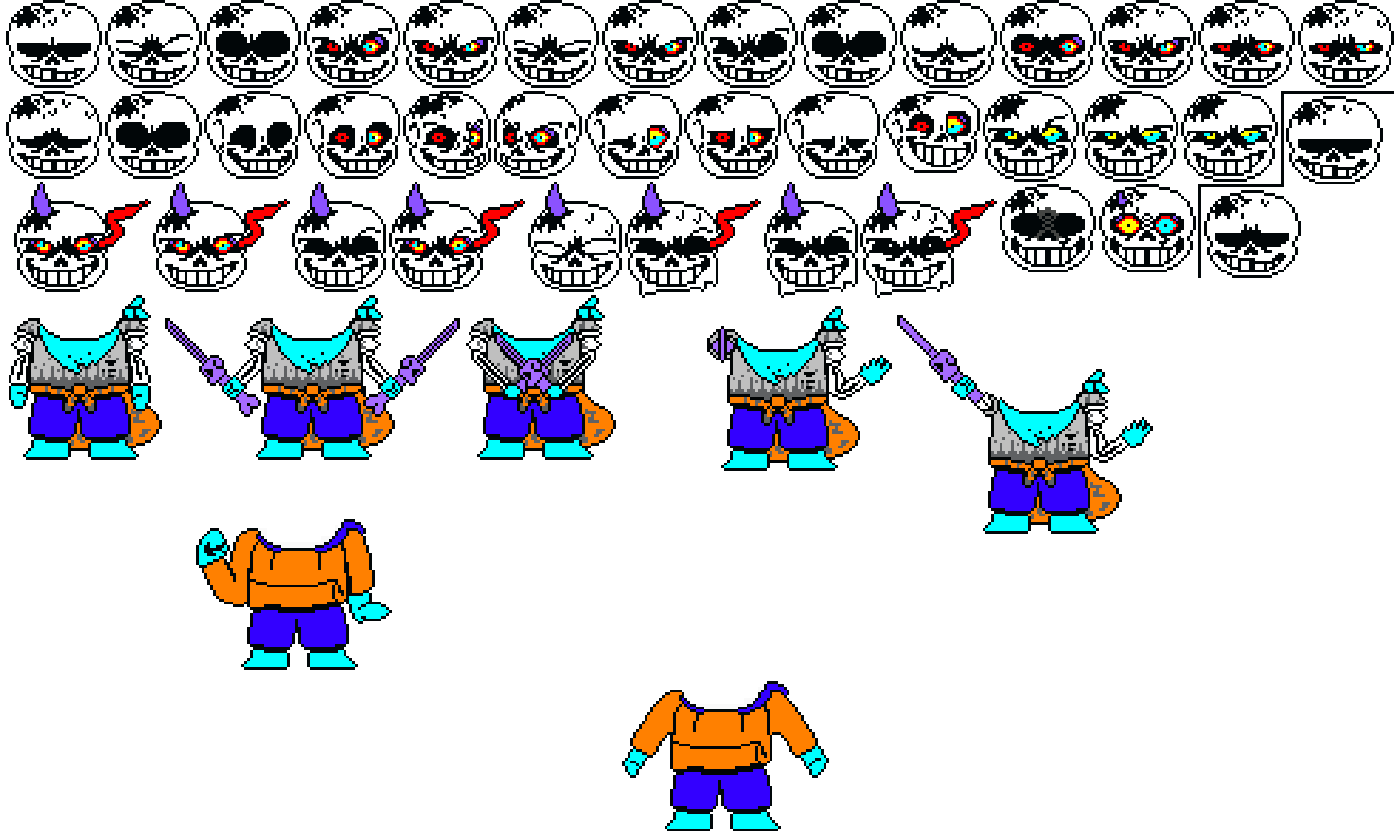 Dusttrust Sans Sprite Sheet