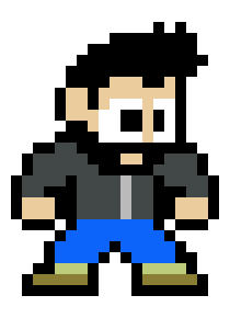 megaman Joe Beard stance 2