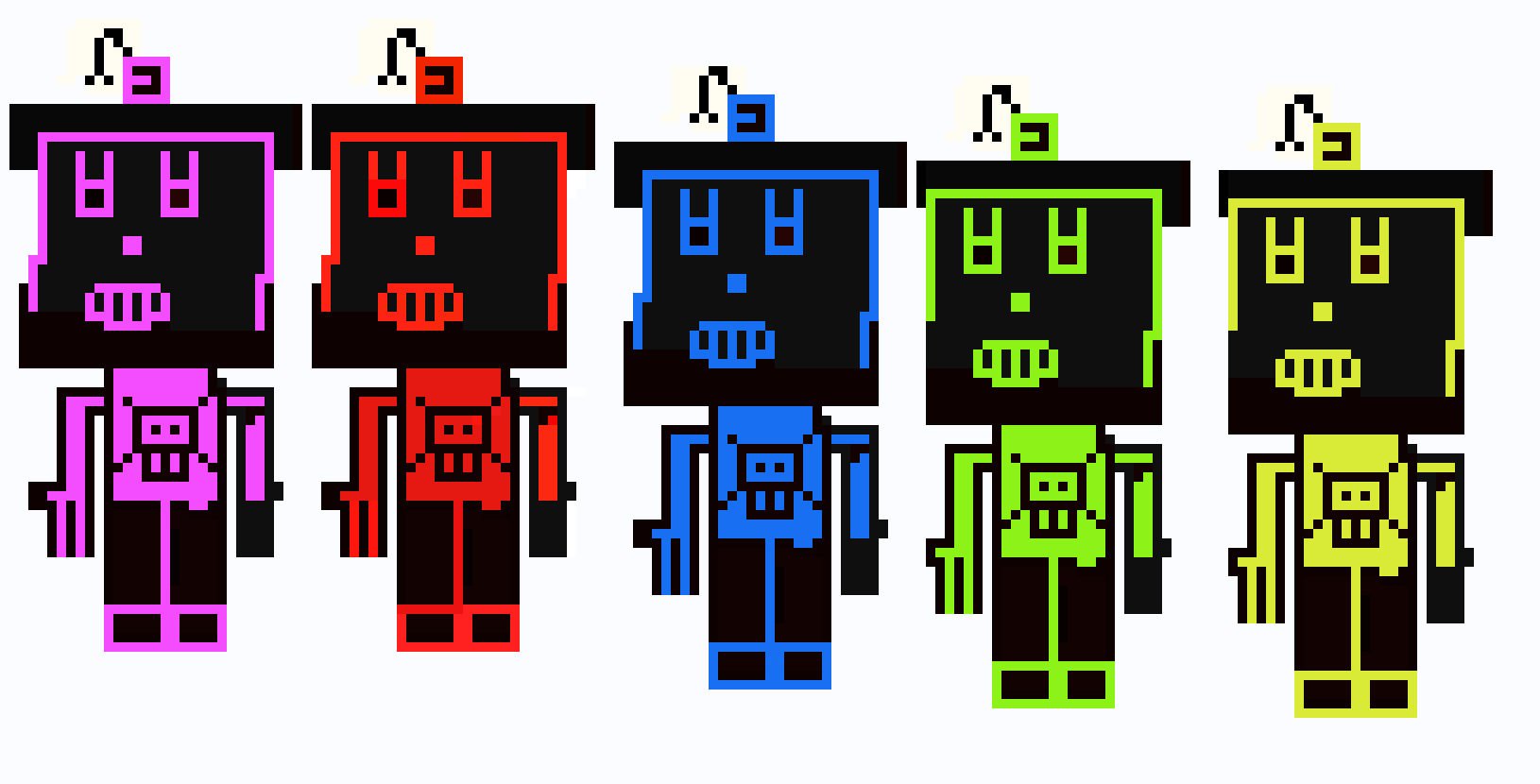 [9664c4] different colored robots