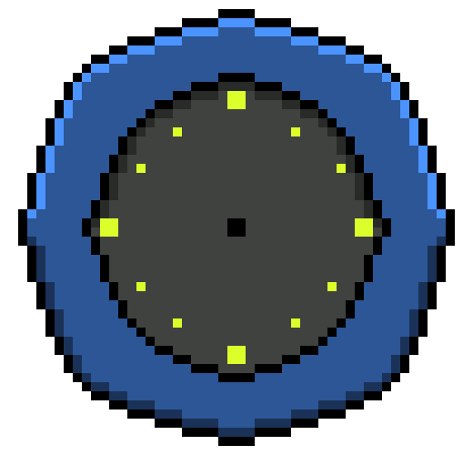 [5cde8a] clock blue extra
