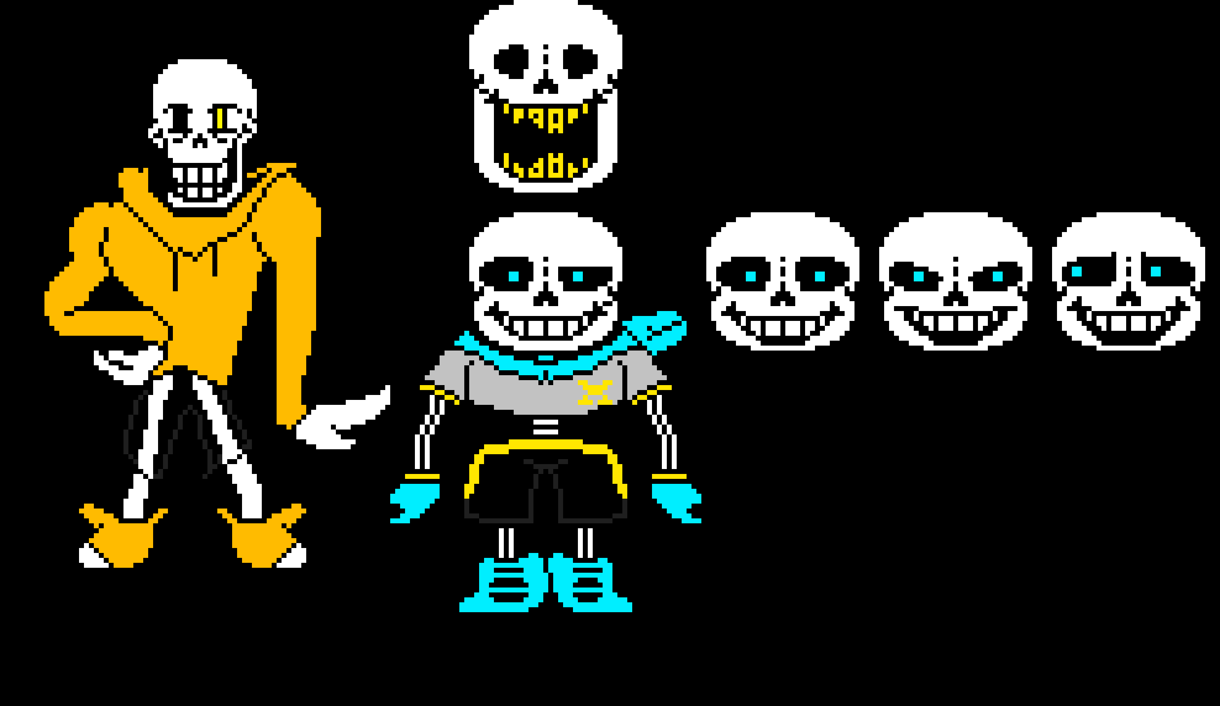 [0a5d6d] Undertale Sans and Papyrus Battle Sprite.