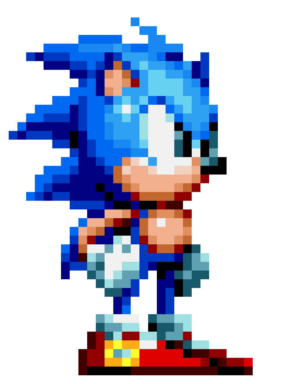 Sonic Mania sonic sprite edit