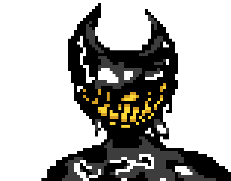 [5e467c] -continues to play with his body by turning into a puddle over and over again- -Bendy