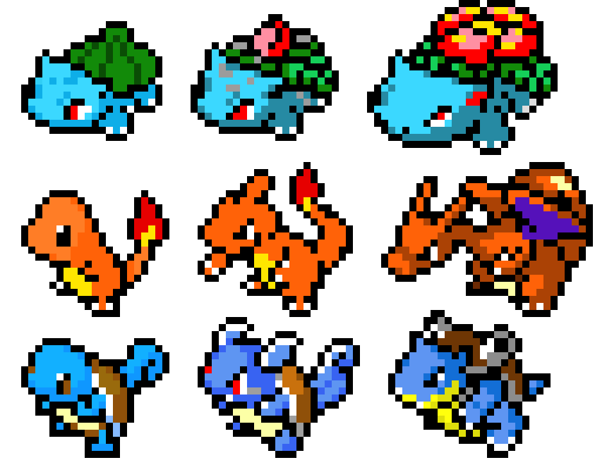 [9664c4] Kanto Region Starter Pokemon