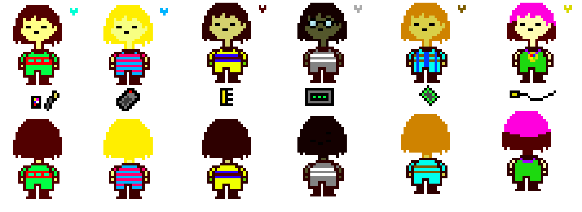 [9664c4] Undertale Own Characters (Back+Front)
