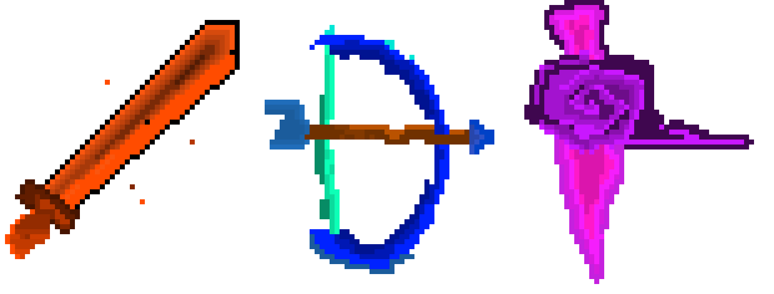 [fce95d] Sprites For Elemental Game.