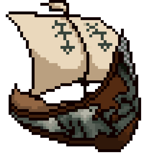 [97773a] viking ship (no water)