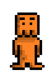 [1e8ec3] character squid orange