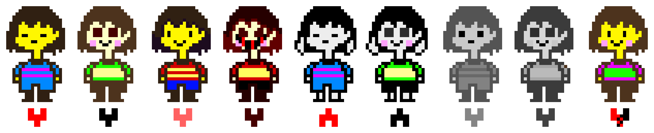 [9664c4] Frisk and Chara - Not very well-known AUs