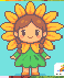 [f15231] cute_sunflower_girl