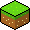 [d832c4] grass block highlighted