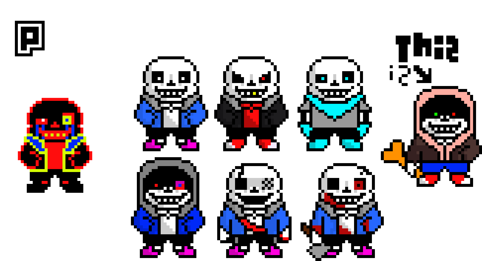 [d3f5e3] undertale au's 