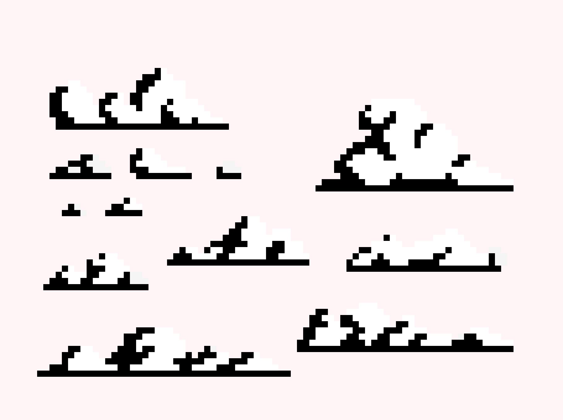 [f53be5] Clouds pixel art