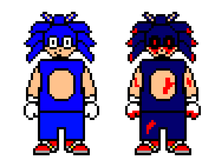 Sonic and Sonic.exe (BadnikTale: undertale AU