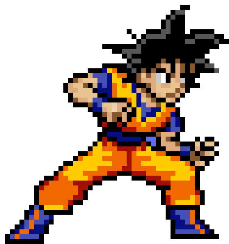 [7ac7d8] Dragon Ball Z-Goku Sprite-By Thunder The Dangerous Noise 