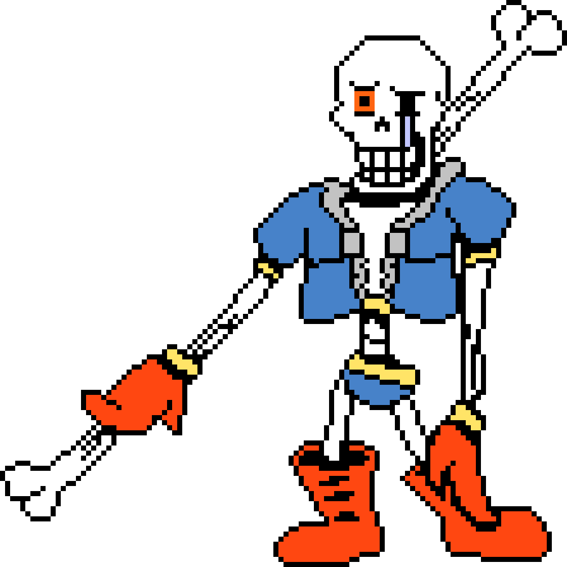 Disbelief Papyrus Phase 1 Battle Sprite.