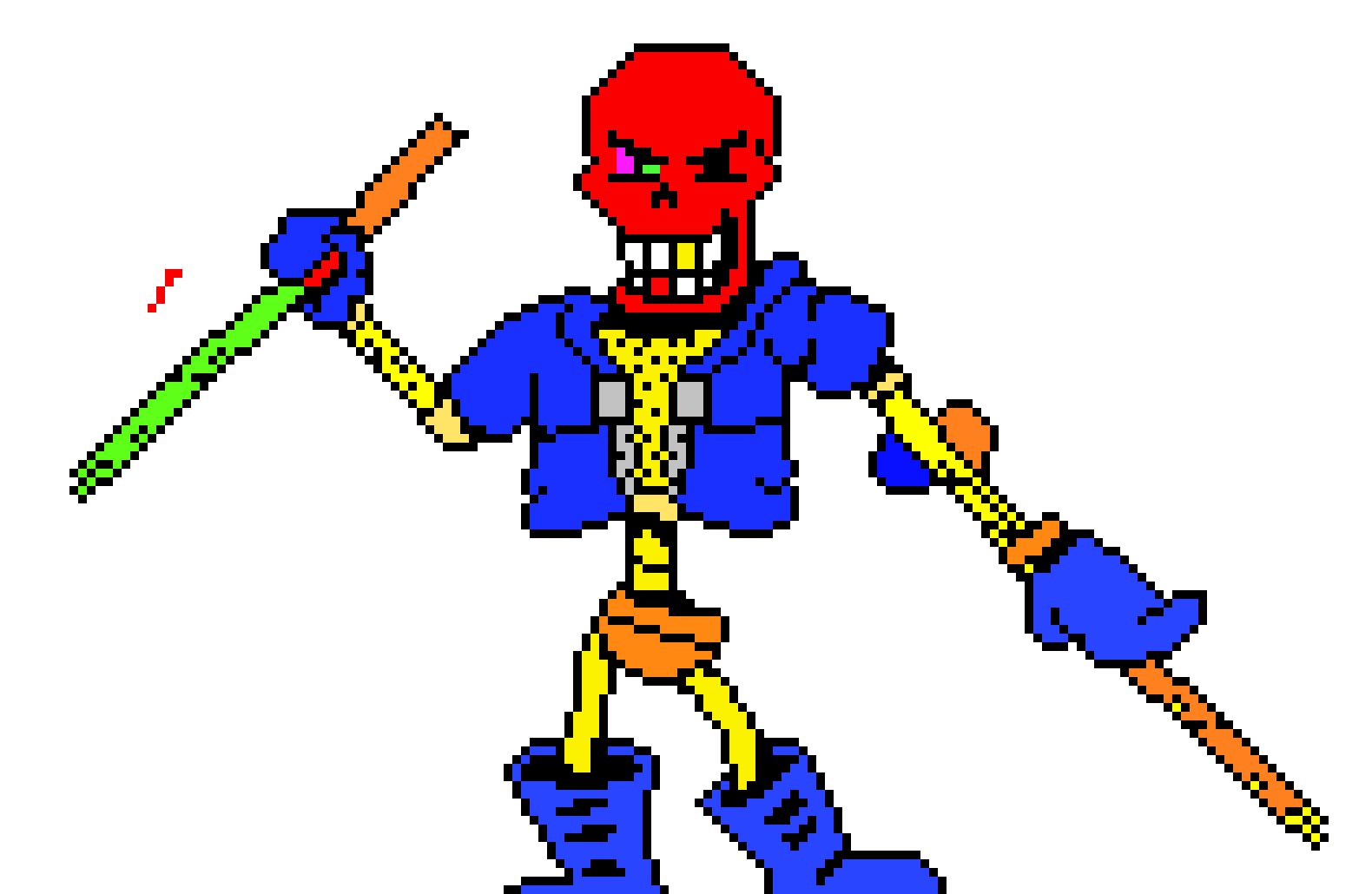 [339bcd] Disbelief Broken Papyrus Phase 2 Battle Sprite