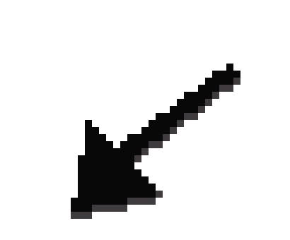 [615db2] down left arrow