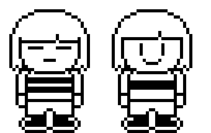 Fan-made Undertale Chara & Frisk Battle Sprite