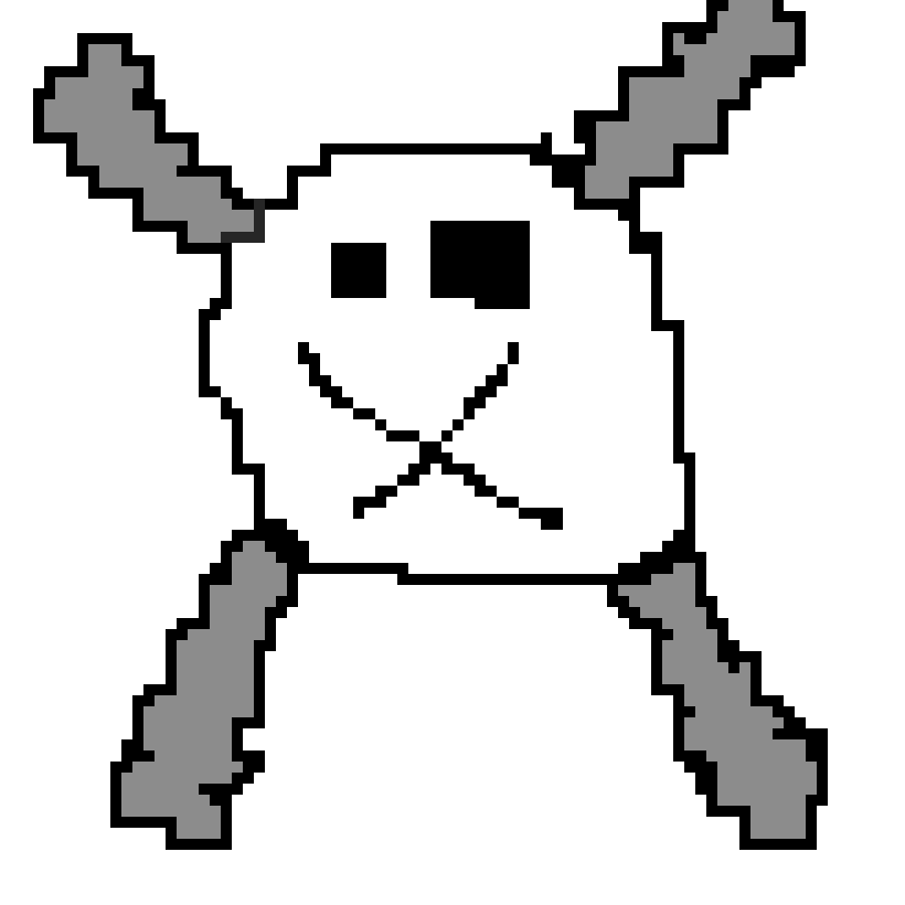 [eef85a] bad skull with crossbones
