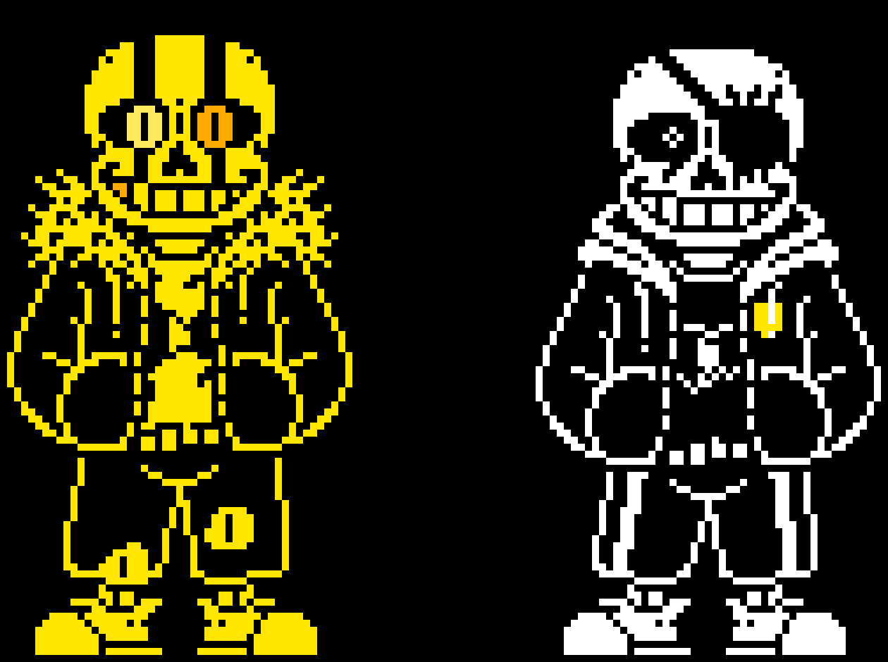 Disastale sans fix (since his shirt is black)