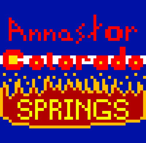 [6d74d1] Okay, so I updated like a TON of my album's logo. I got rid of the tree, I put "Springs" in the fire, and made the background blue