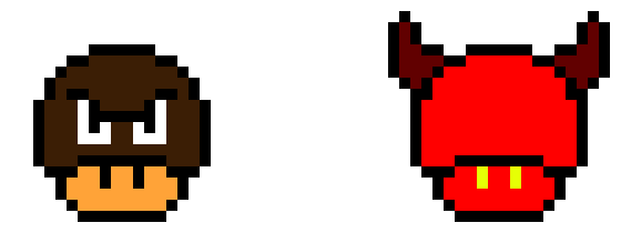 [9664c4] MARIO DEVIL AND GOOMBA MUSHROOM