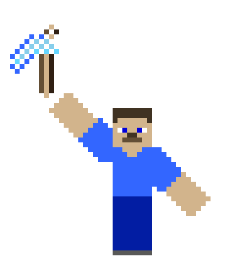 [9664c4] steve minecraft