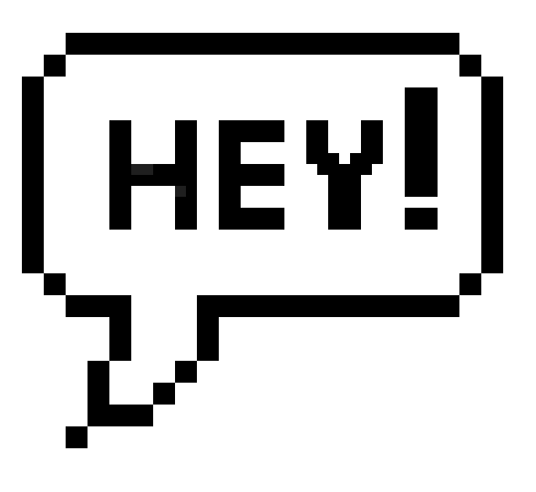 ok pixel speech bubble