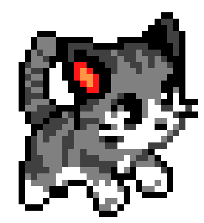[9664c4] Gray Stripped Cat