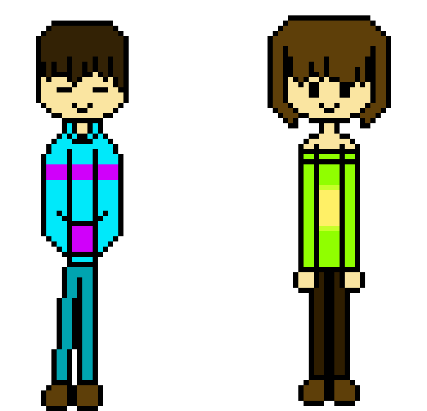 Vibratale... Chara and frisk