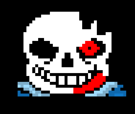 [ba8bf0] Oh Shit! A  random Gaster Blaster appeared get out of here!-Horror!Sans