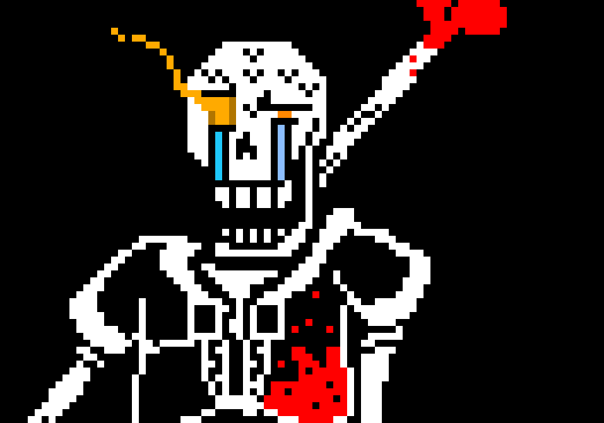 Disbelief Papyrus: sans why did you do that he did not attack my lesson had worked
