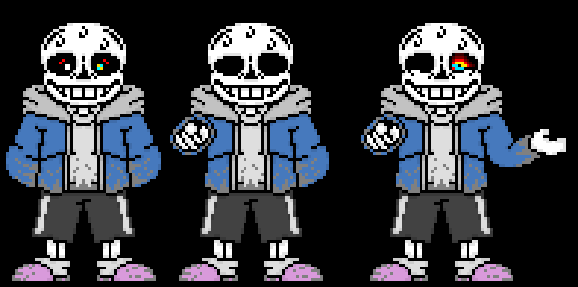 [57dac4] Dust Sans if he was based off of canon reactions
