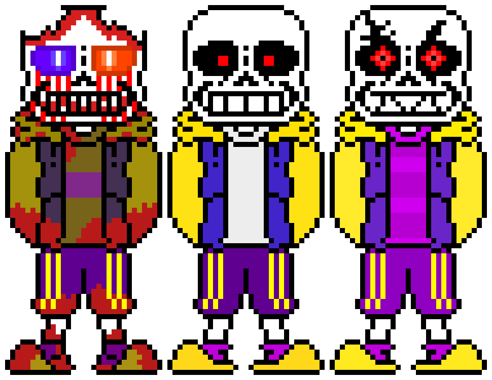 [d6b045] *Stare, Stare!Terror, StareStare, Last Breath, Gore, FellDust, DustTrust, Sociopath, Sans.exe and Anti Piracy Sans tp together to stop Nightmare Sans*